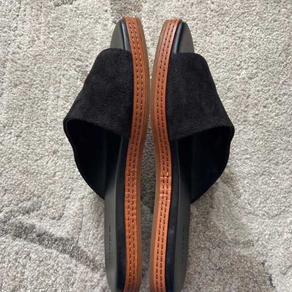 Vince // Canella Leather Suede Mule Slide Sandals // Size 7.5 - Picture 8 of 15